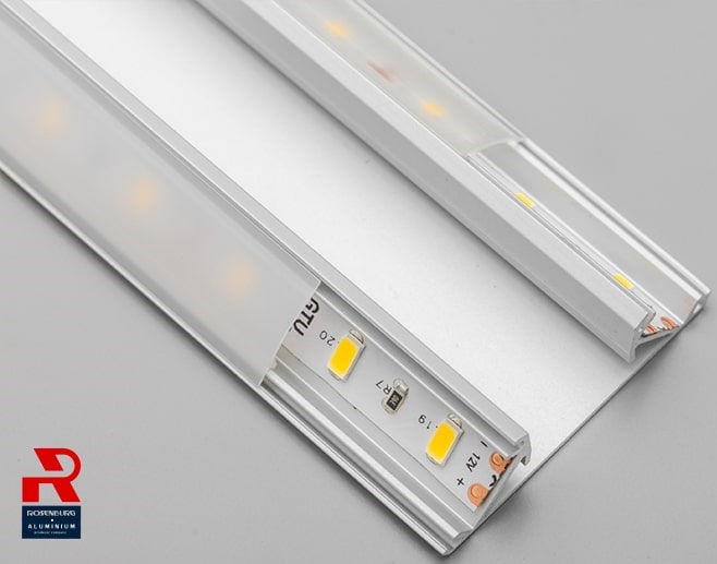 usage LED Aluminum channel strip diffuser lights
